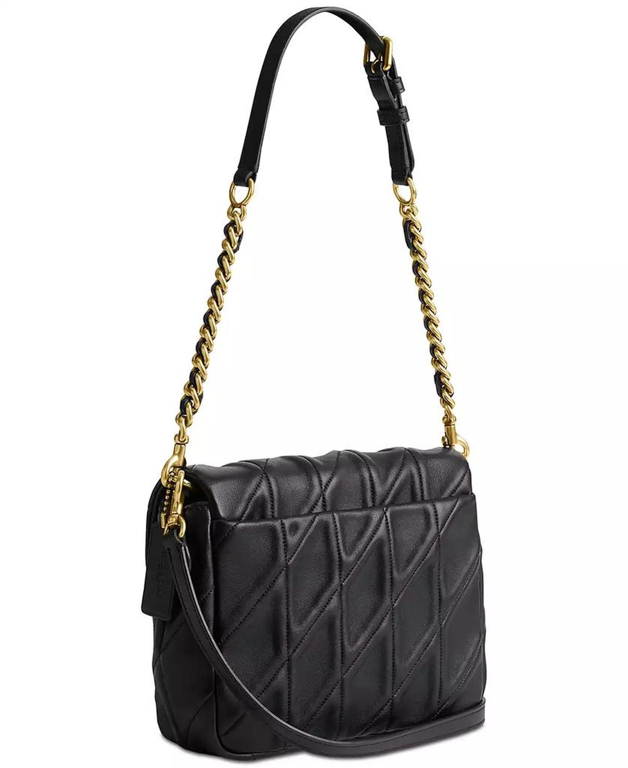 Quilted Washed Leather Times Square Mini Tabby Shoulder Bag