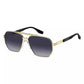 60MM Metal Modified Aviator Sunglasses