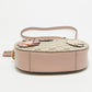 Michael Kors Old Rose/beige Signature Coated Canvas And Leather Floral Applique Ginny Crossbody Bag