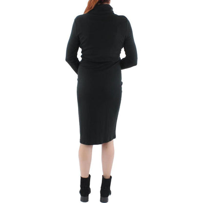 Womens Turtleneck Midi Sweaterdress