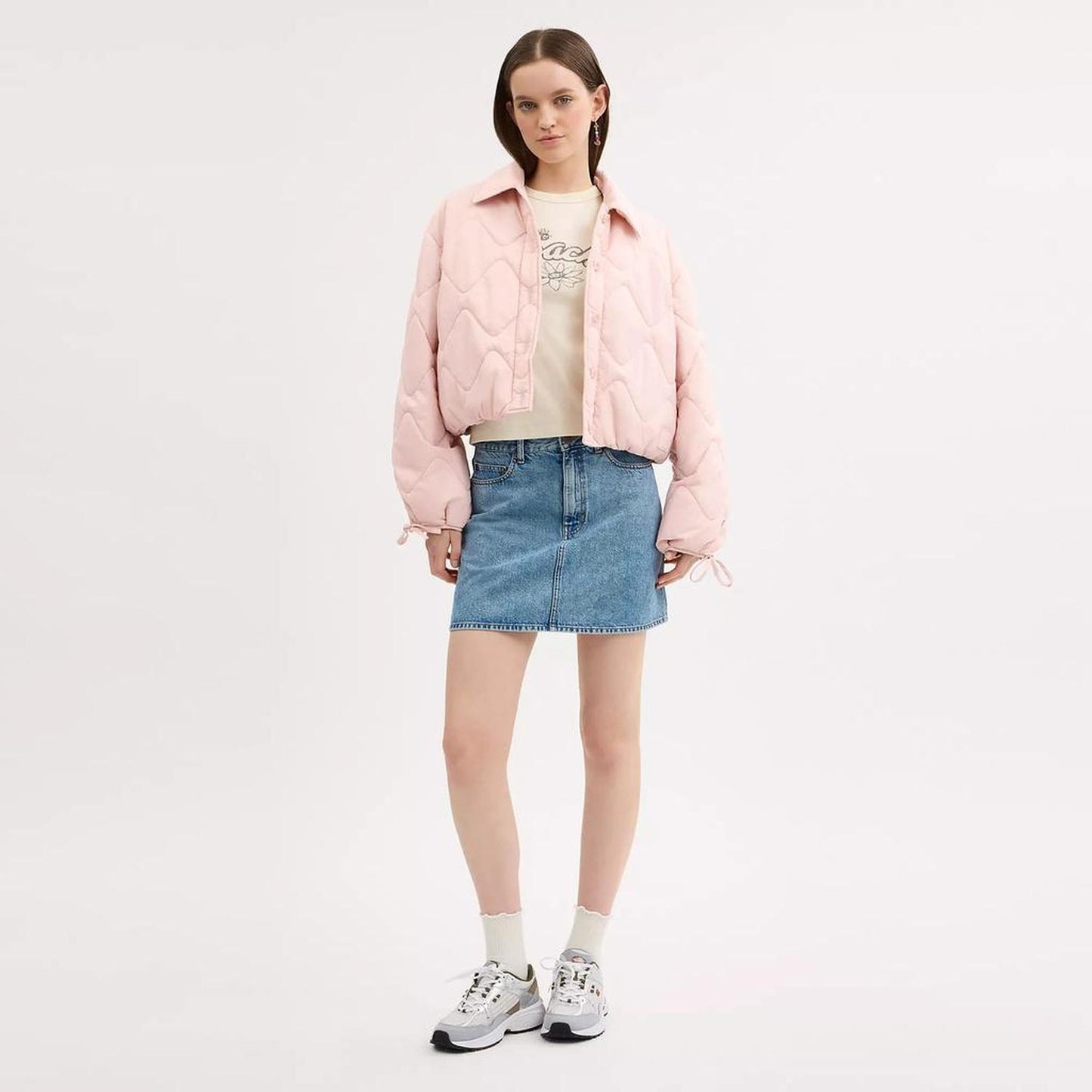 Quilted Blouson Jacket In Recycled Nylon