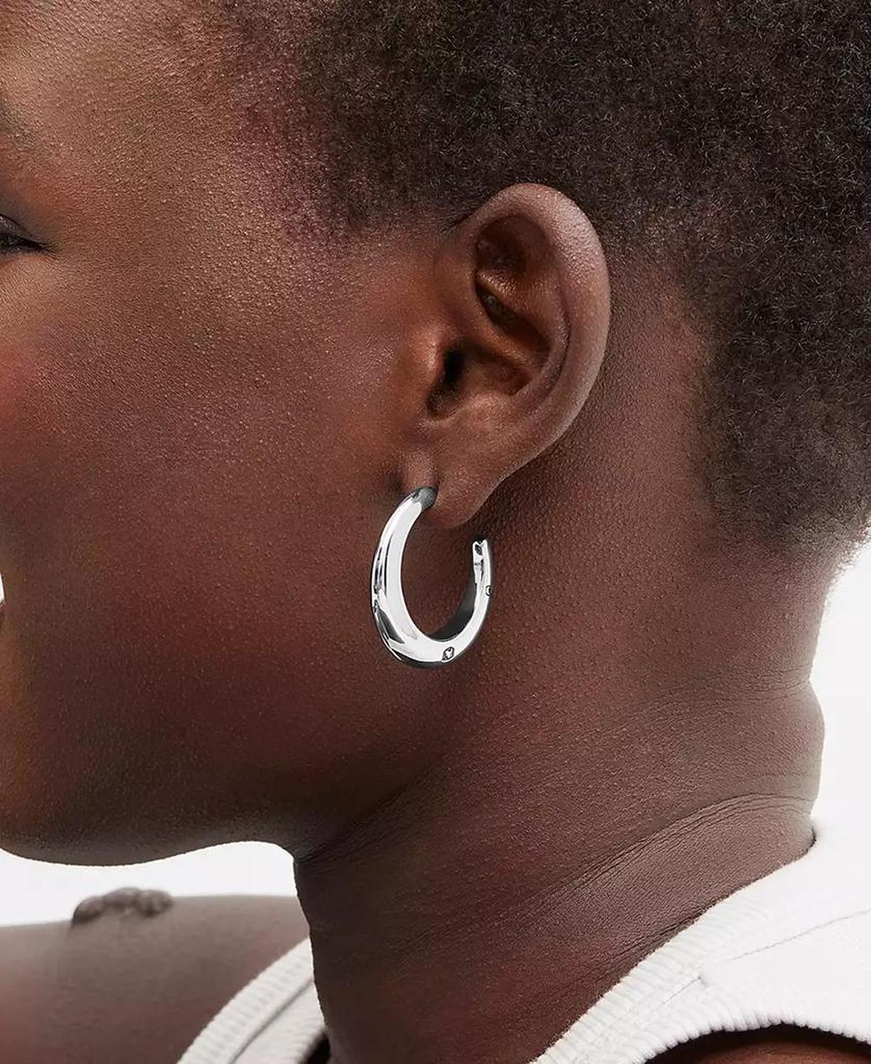 Signature Hallmark Tubular Hoop Earrings