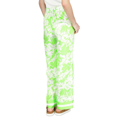 Petite Palm-Print Lush Pull-On Pants