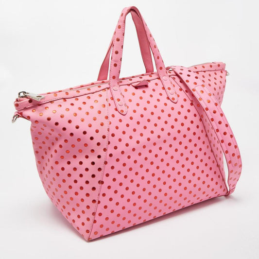 Marc Jacobs Leather Polka Dot Zip Tote