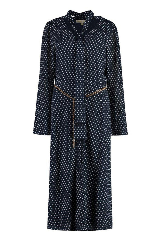 Michael Michael Kors Polka Dot Printed Midi Dress