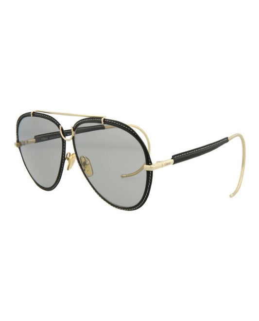 Aviator-Style Metal Sunglasses