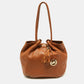 Michael Michael Kors Tan Leather Tassel Hobo