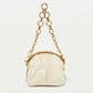 Marc By Marc Jacobs Off White/brown Leather Chain Bag