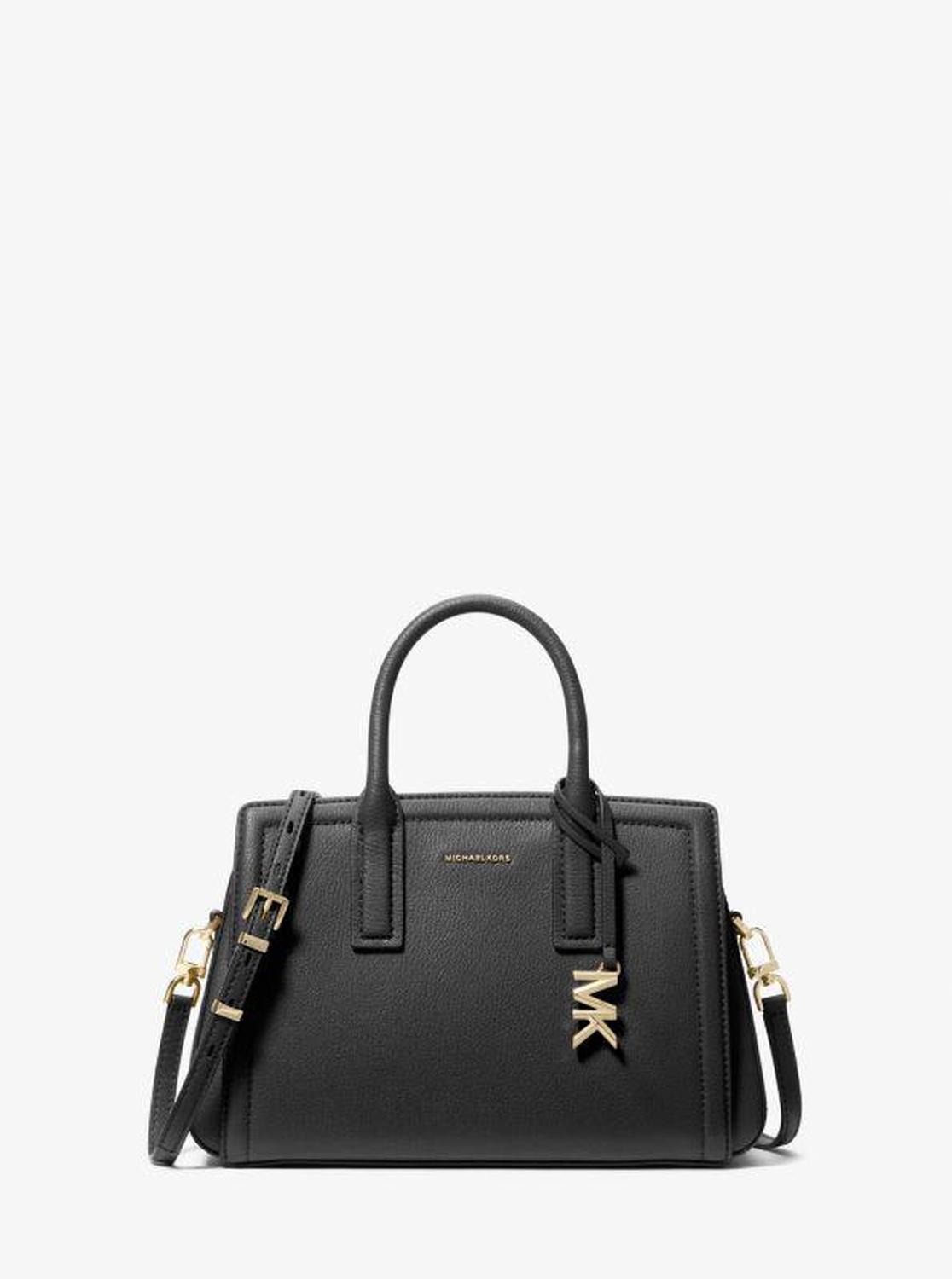 Laila Small Pebbled Leather Satchel