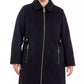 Plus Size Club-Collar Zip-Front Coat, Created for Macy's