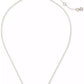 Cubic Zirconia Bar Pendant Necklace, 16" + 3" extender