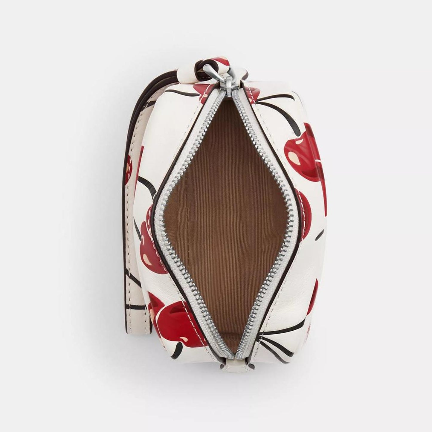 Pouch Wristlet With Cherry Print