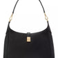 Deco Pebbled Leather Hobo Bag