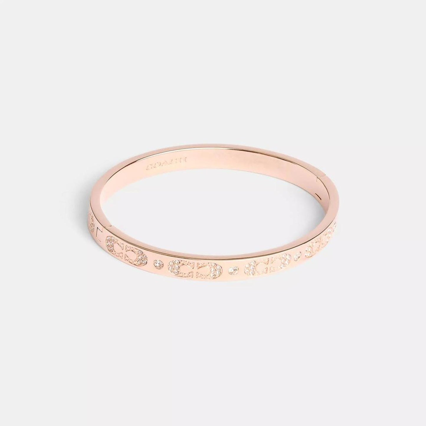 Signature Pavé Hinged Bangle