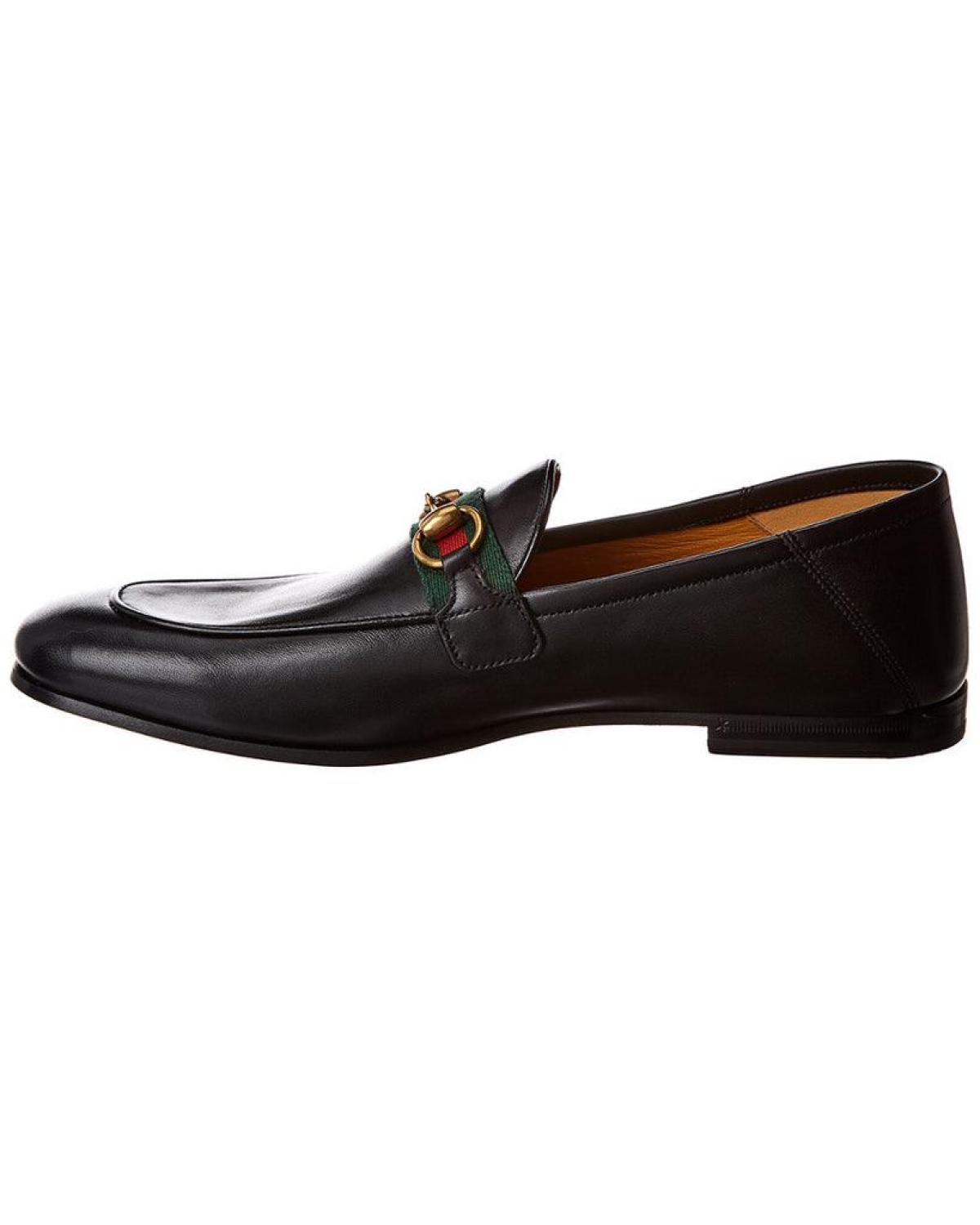 Gucci Horsebit Web Leather Loafer