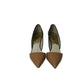 Michael Kors Julieta Two Tone D'Orsay Pumps in Brown and Black Leather