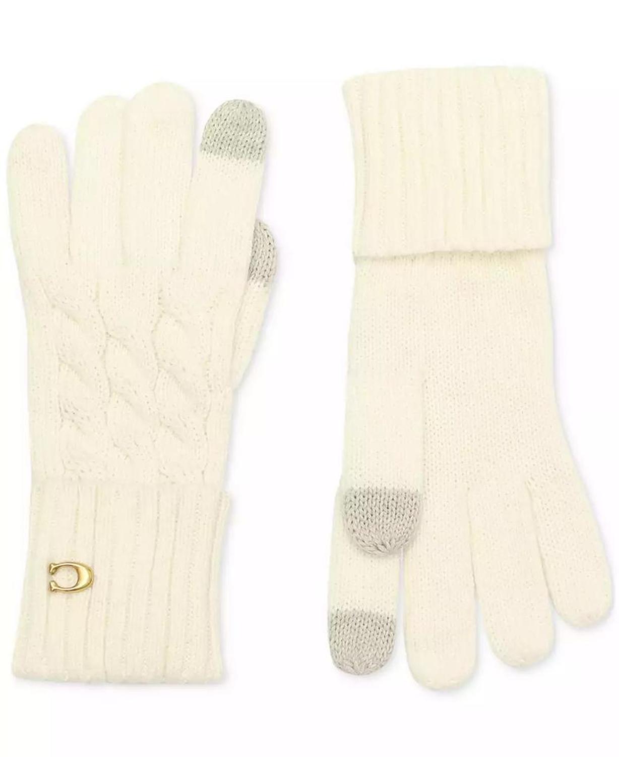 Cable Knit Touchscreen Gloves