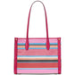 Market Striped Woven Straw Small Tote