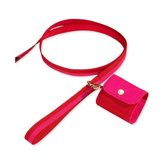 Red & Pink Doggie Bag Holder