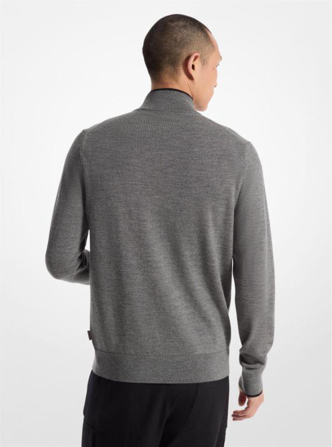 Wool Half-Zip Sweater