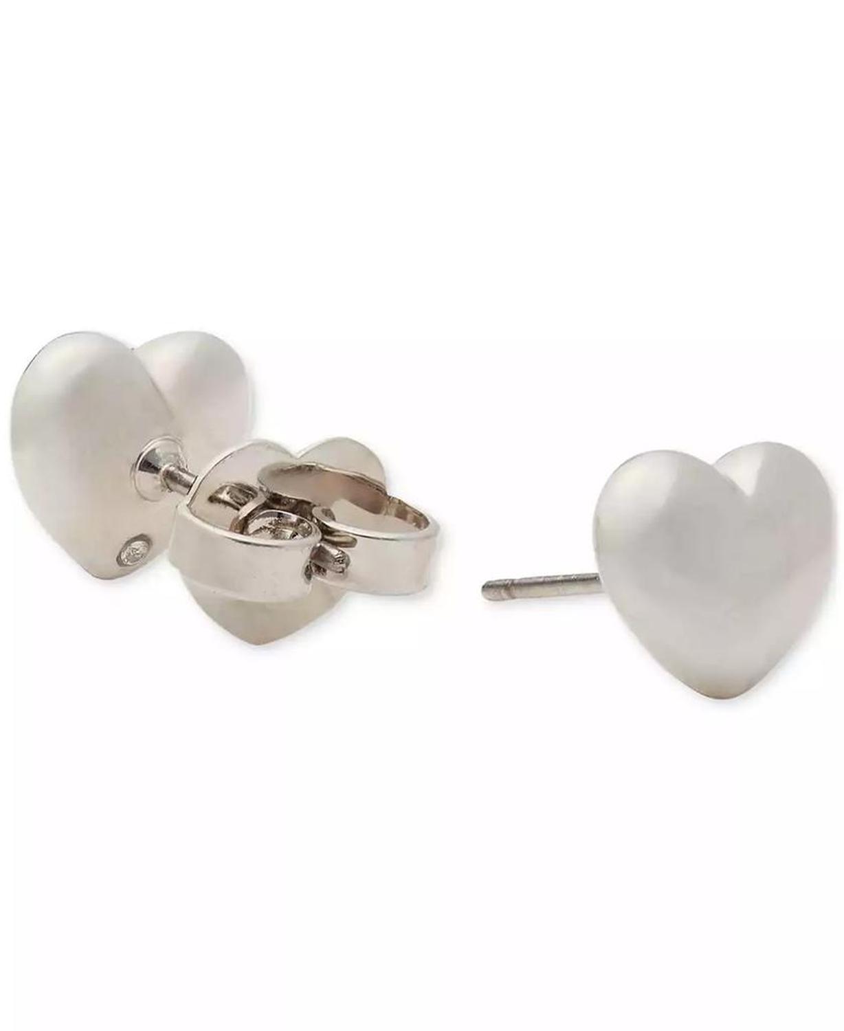 Gold-Tone Heart Mini Stud Earrings