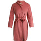 'S Max Mara Wrap Coat in Pink Wool