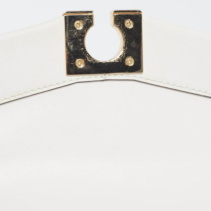 Michael Kors White Leather Lita Shoulder Bag