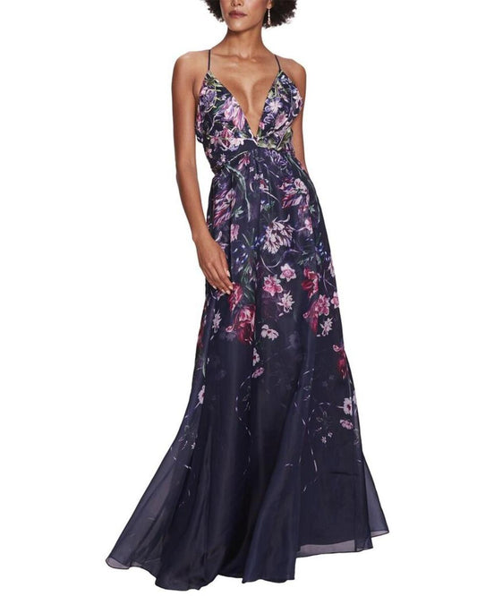 Marchesa Notte Printed Dress