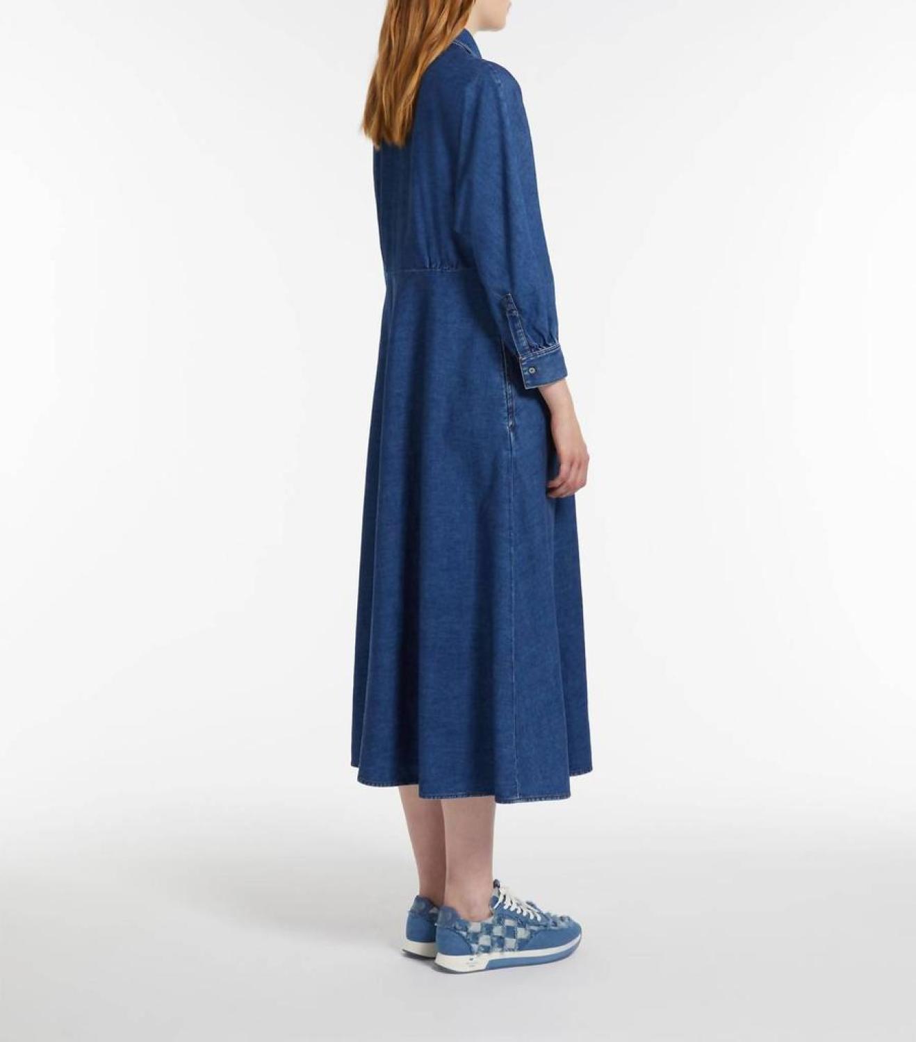 Weekend Yemen Denim Shirt Dress In Navy Medium