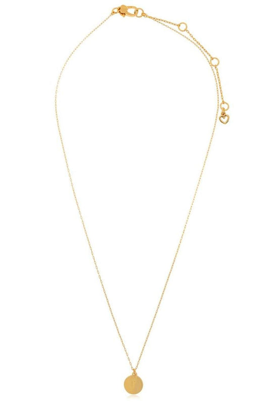 Kate Spade T Mini Pendant Necklace