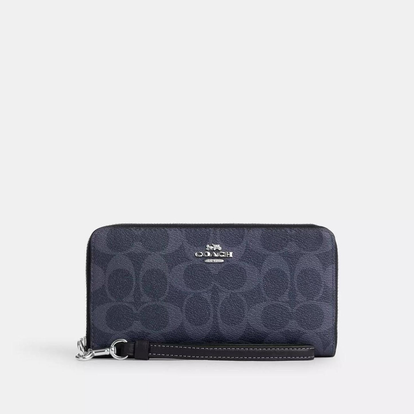 Coach Outlet Long Zip Around Wallet In Signature Canvas