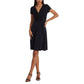 Surplice Jersey Dress