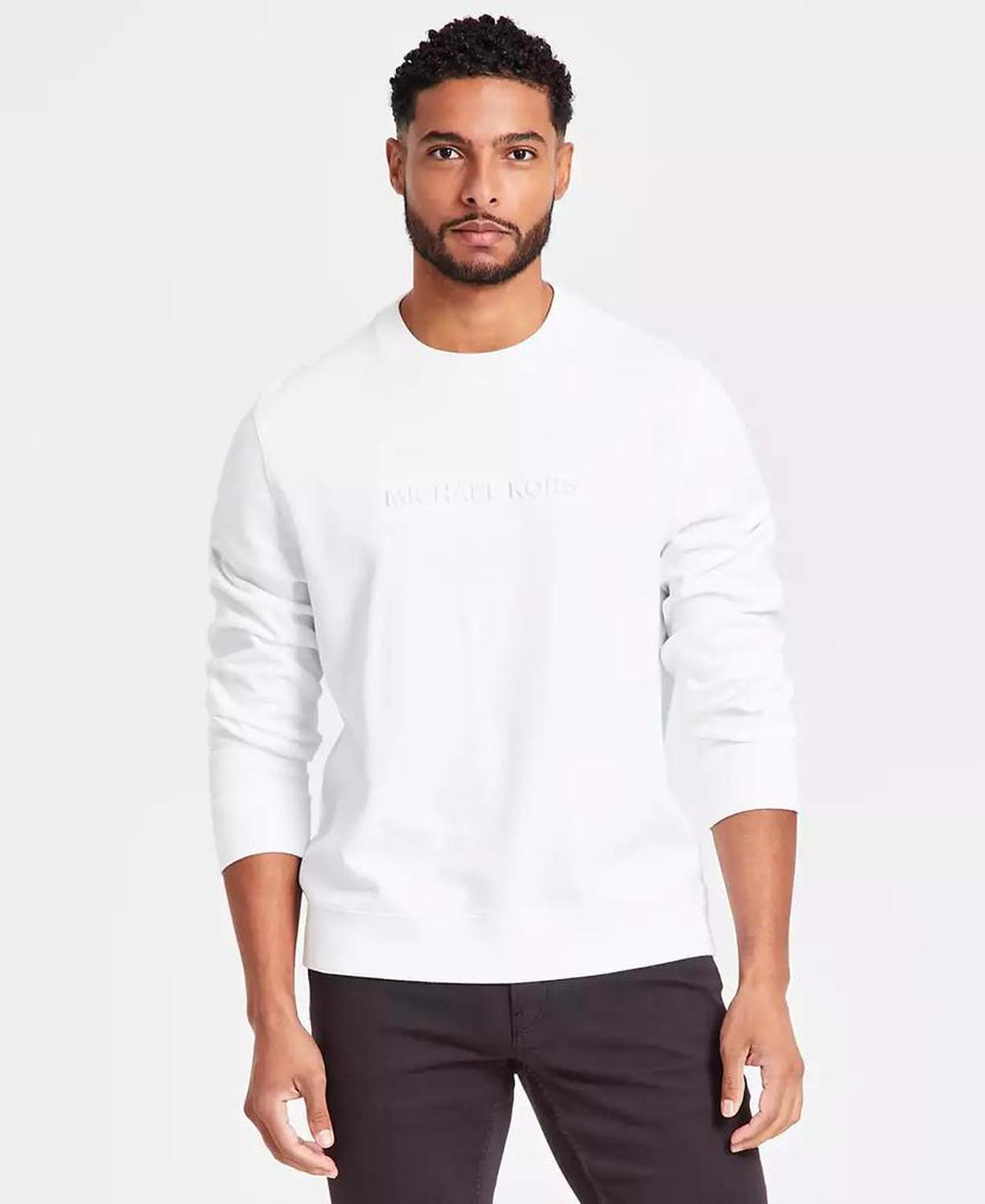 Men's Embossed Logo Crewneck Sweatshirt