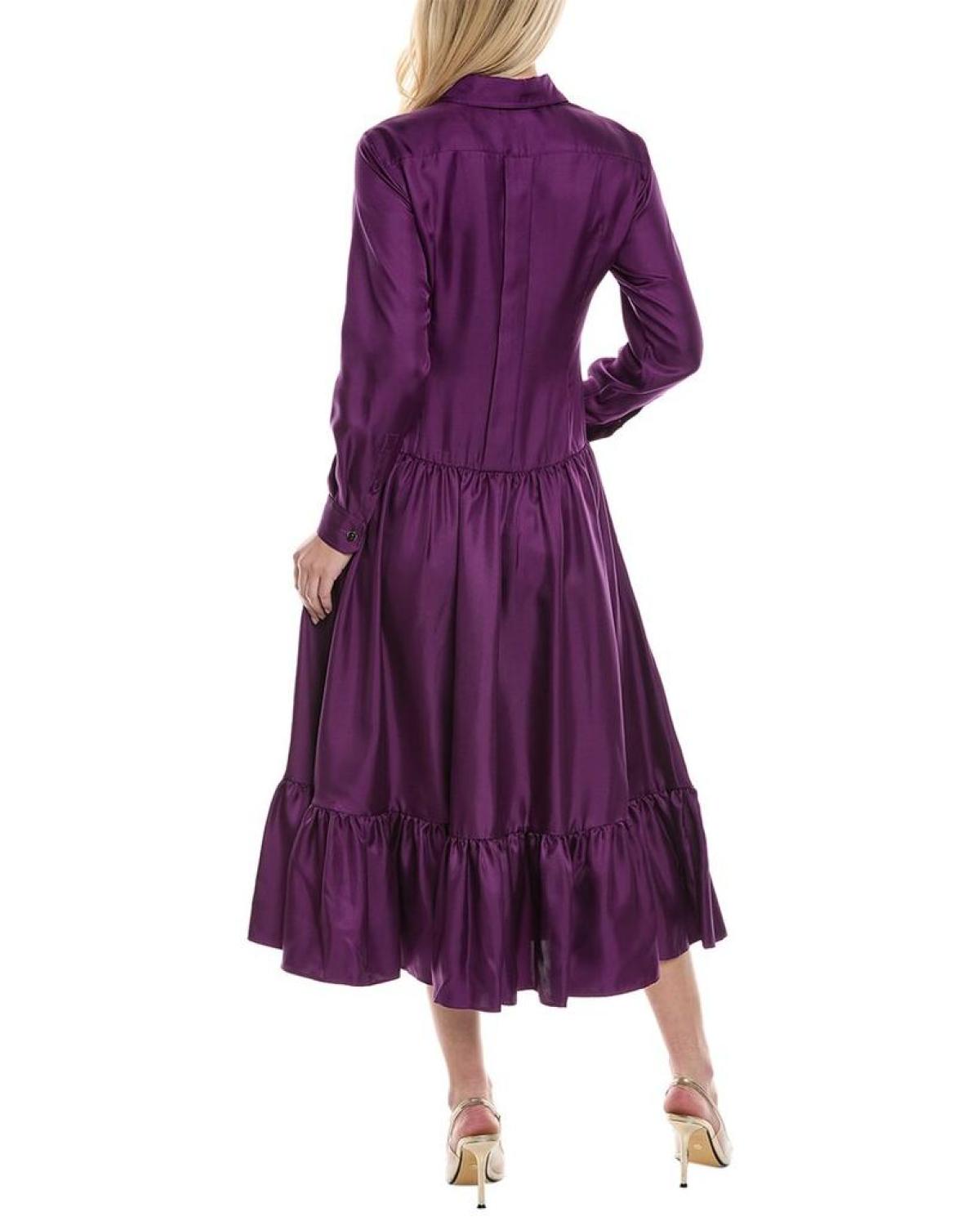 Max Mara Yard Silk Midi Dress