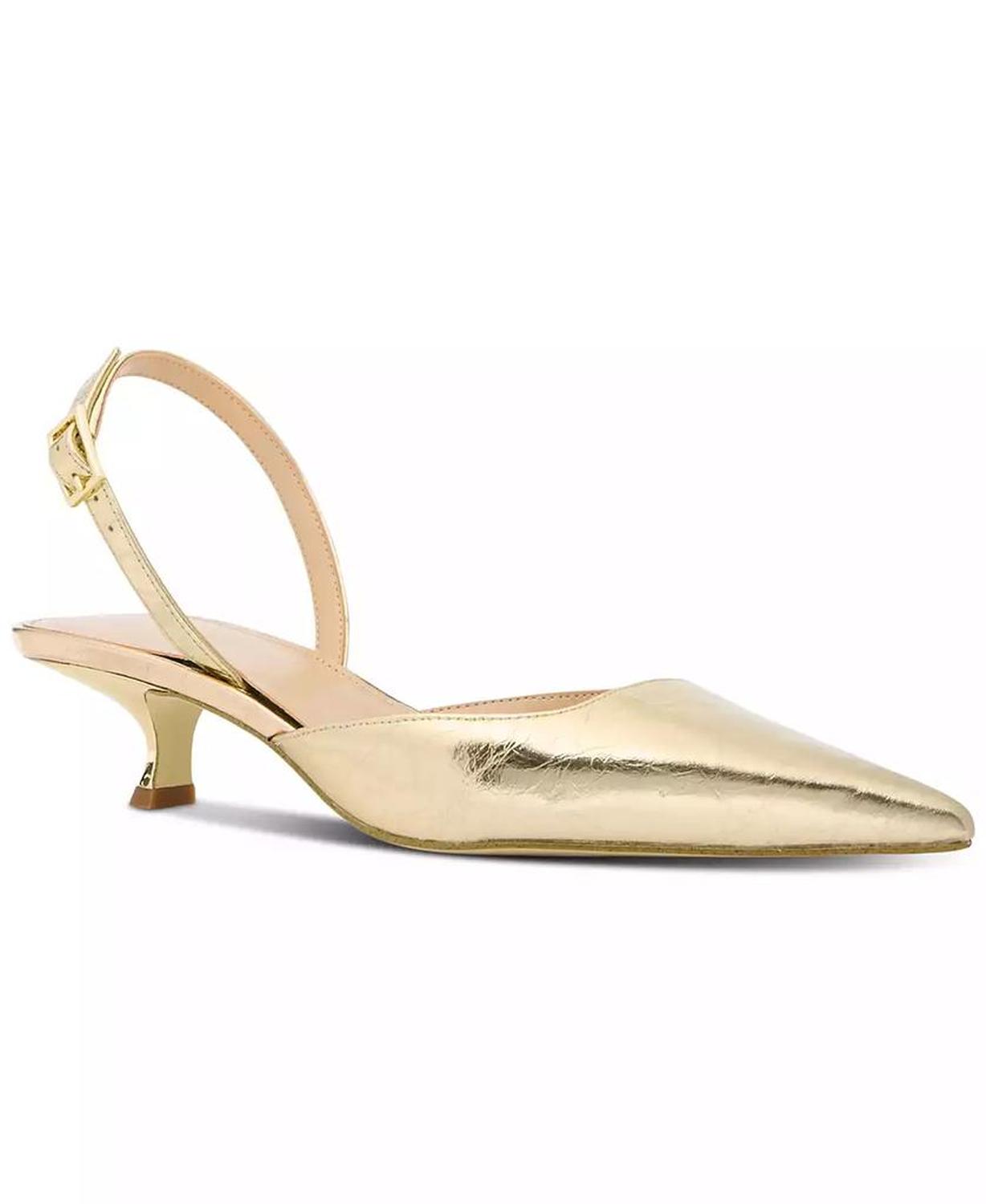 Women's Luna Slingback Kitten-Heel Pumps