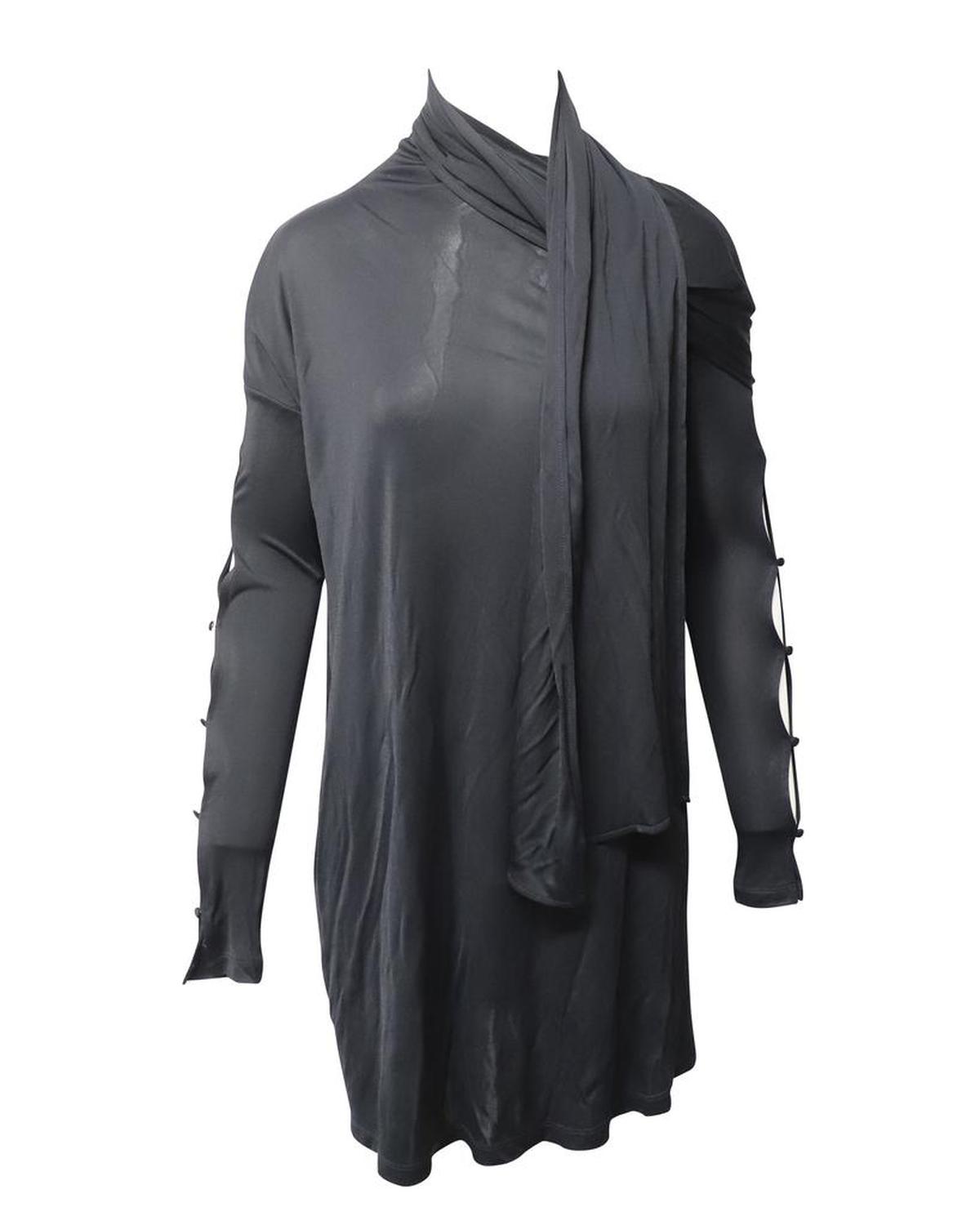 Sportmax Tema Jersey Dress in Black Viscose