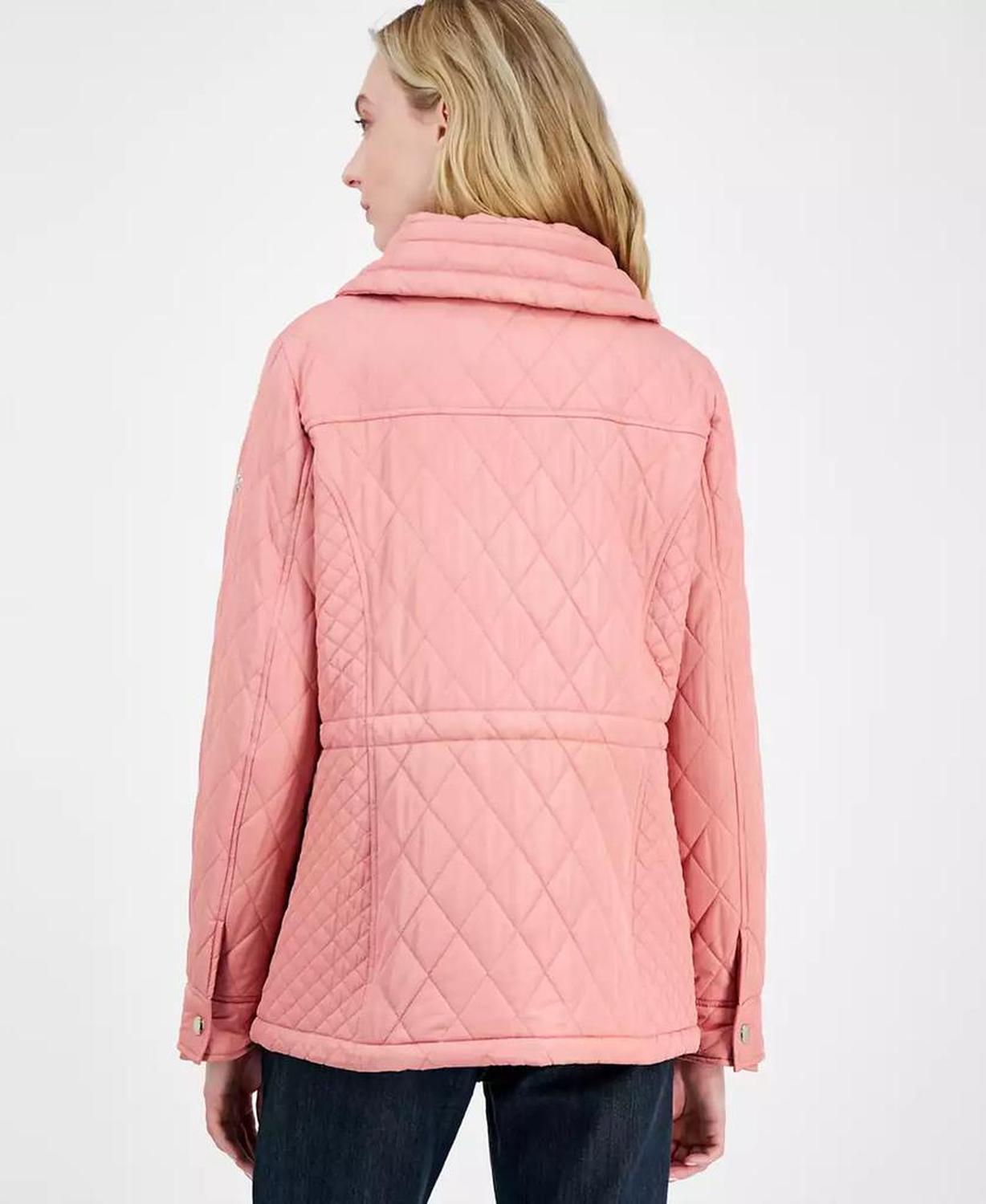 Women's Quilted Hooded Zip-Front Coat, Exclusively at Macy's