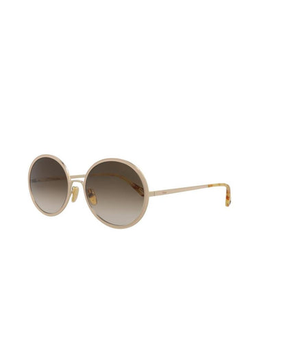 Round-Frame Metal Sunglasses