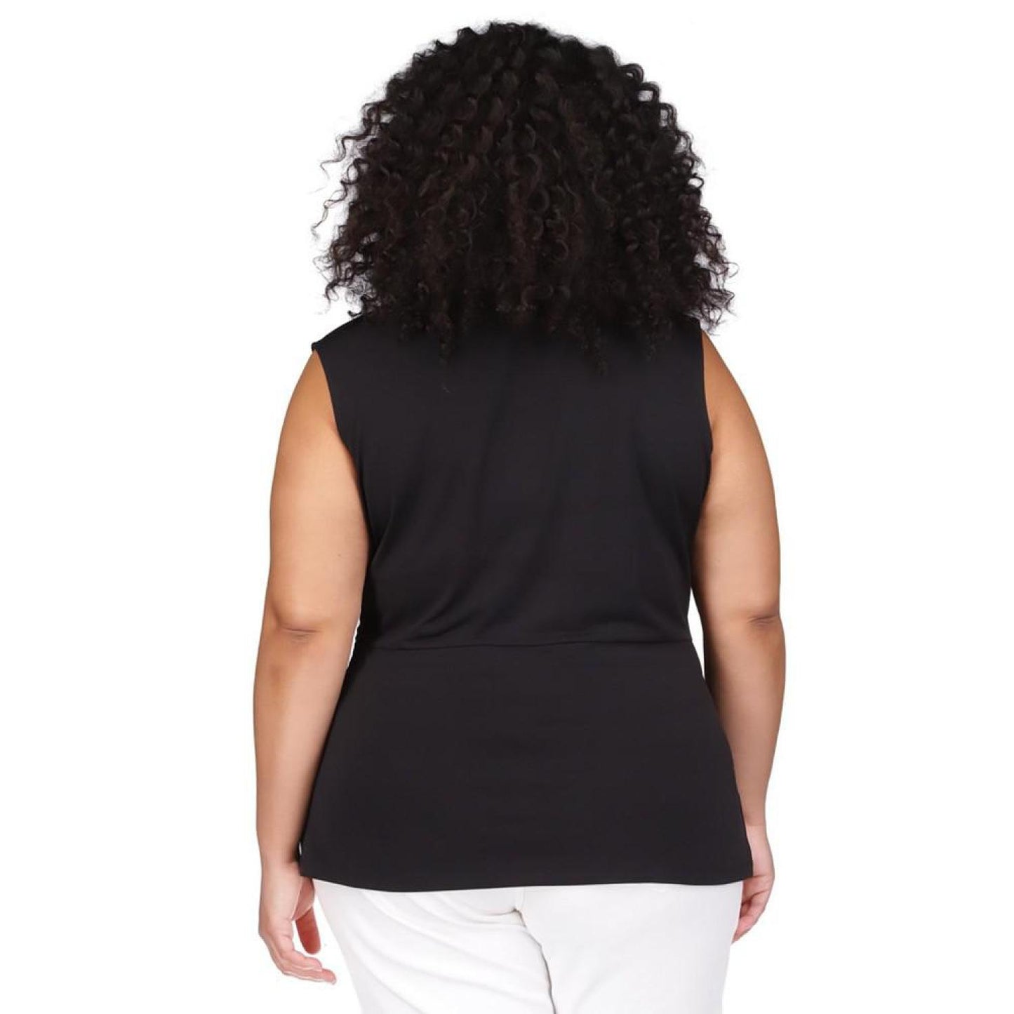 Plus Size Ring Twist Sleeveless Top