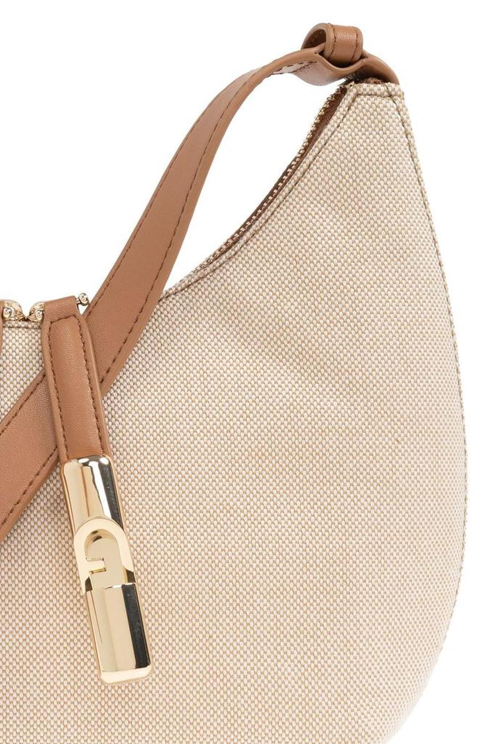 Furla Logo Plaque Zipped Crossbody Bag