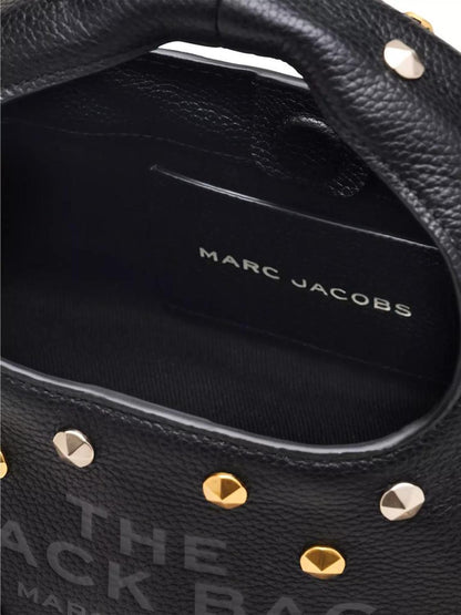 The Glam Studs Leather Mini Sack Bag