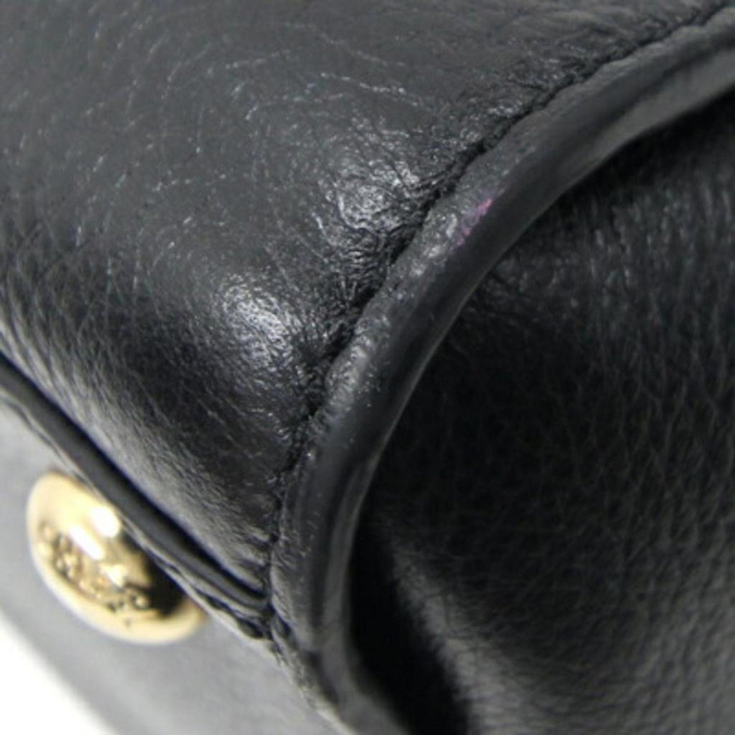 Leather Handbag Tote Bag (Pre-Owned)