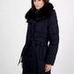 Women's Faux-Fur-Collar Belted Puffer Coat, Created for Macy's