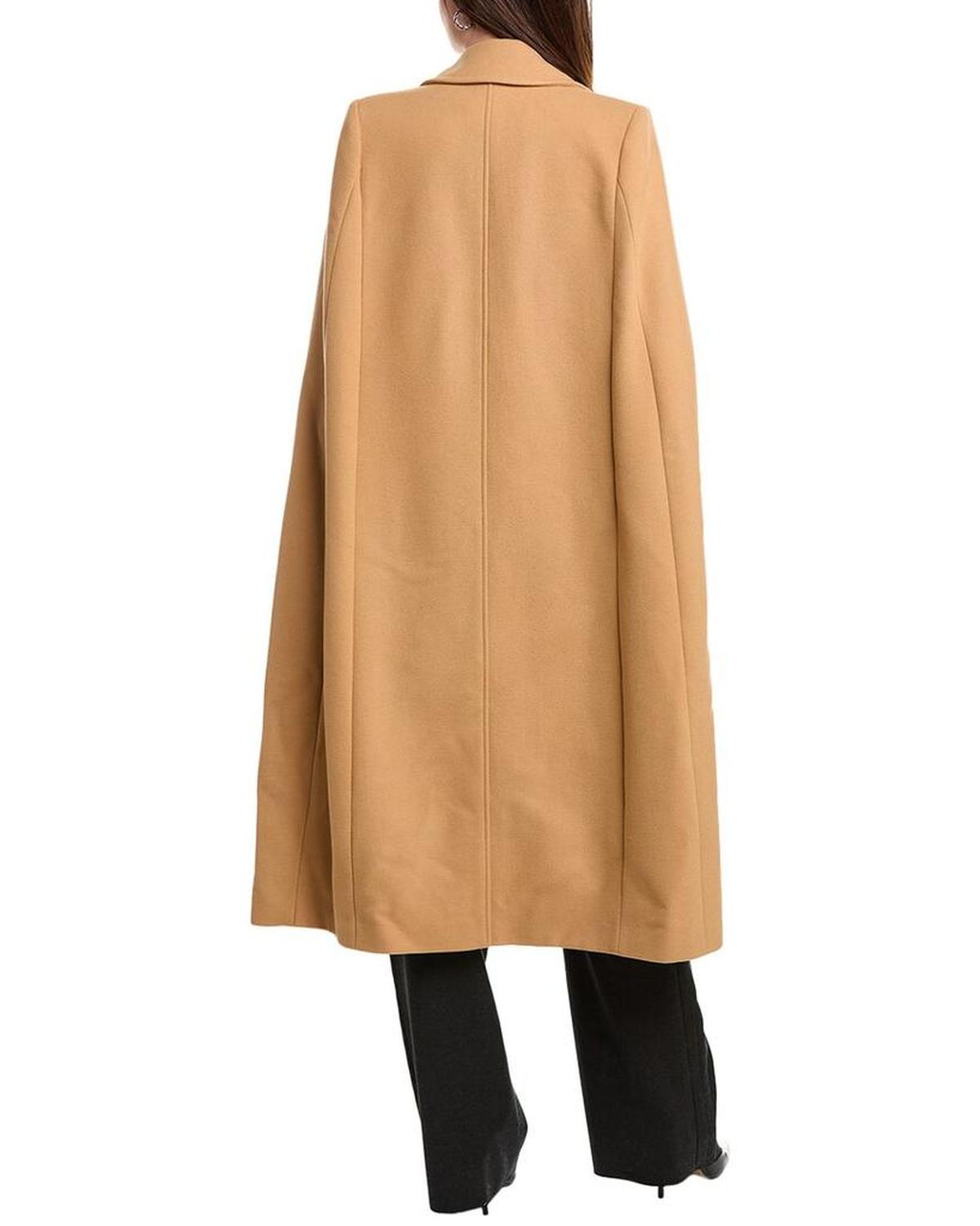 Melton Wool Cape Coat