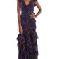 Womens Chiffon Printed Maxi Dress