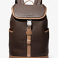 Hudson Leather and Signature Logo Backpack