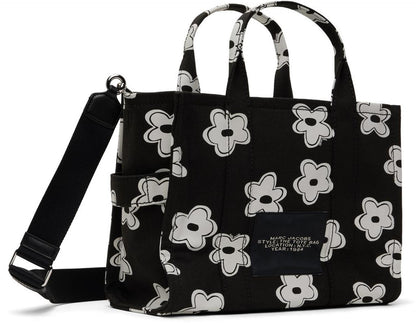 Black 'The Daisy Canvas Medium Tote Bag' Tote