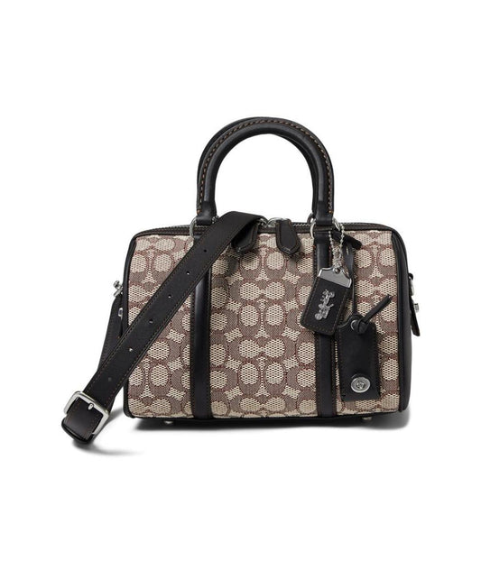 Signature Textile Jacquard Ruby Satchel 25