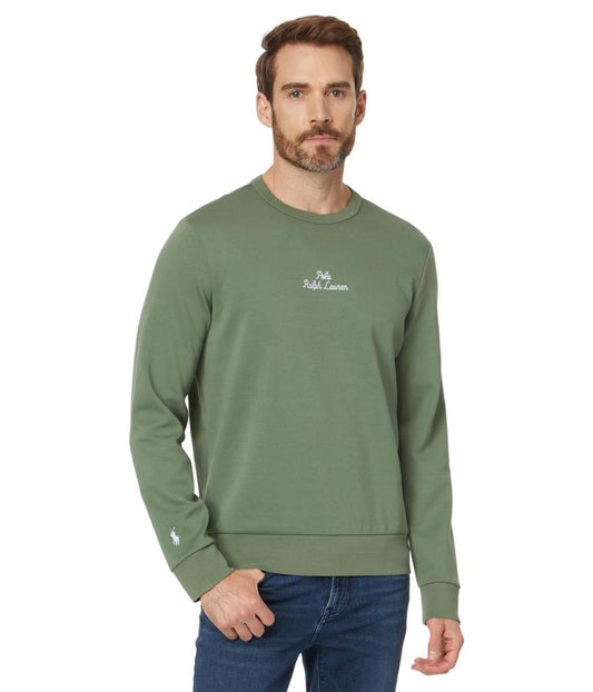 Embroidered-Logo Double-Knit Sweatshirt