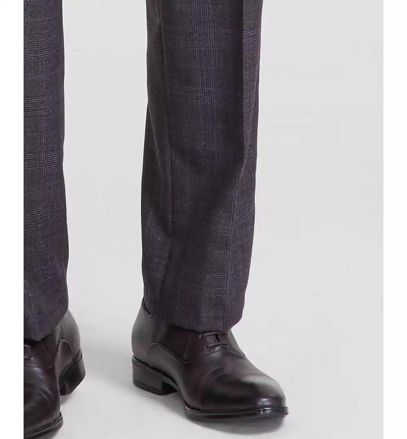 Men Classic-Fit Wool-Blend Suit Separate Pants